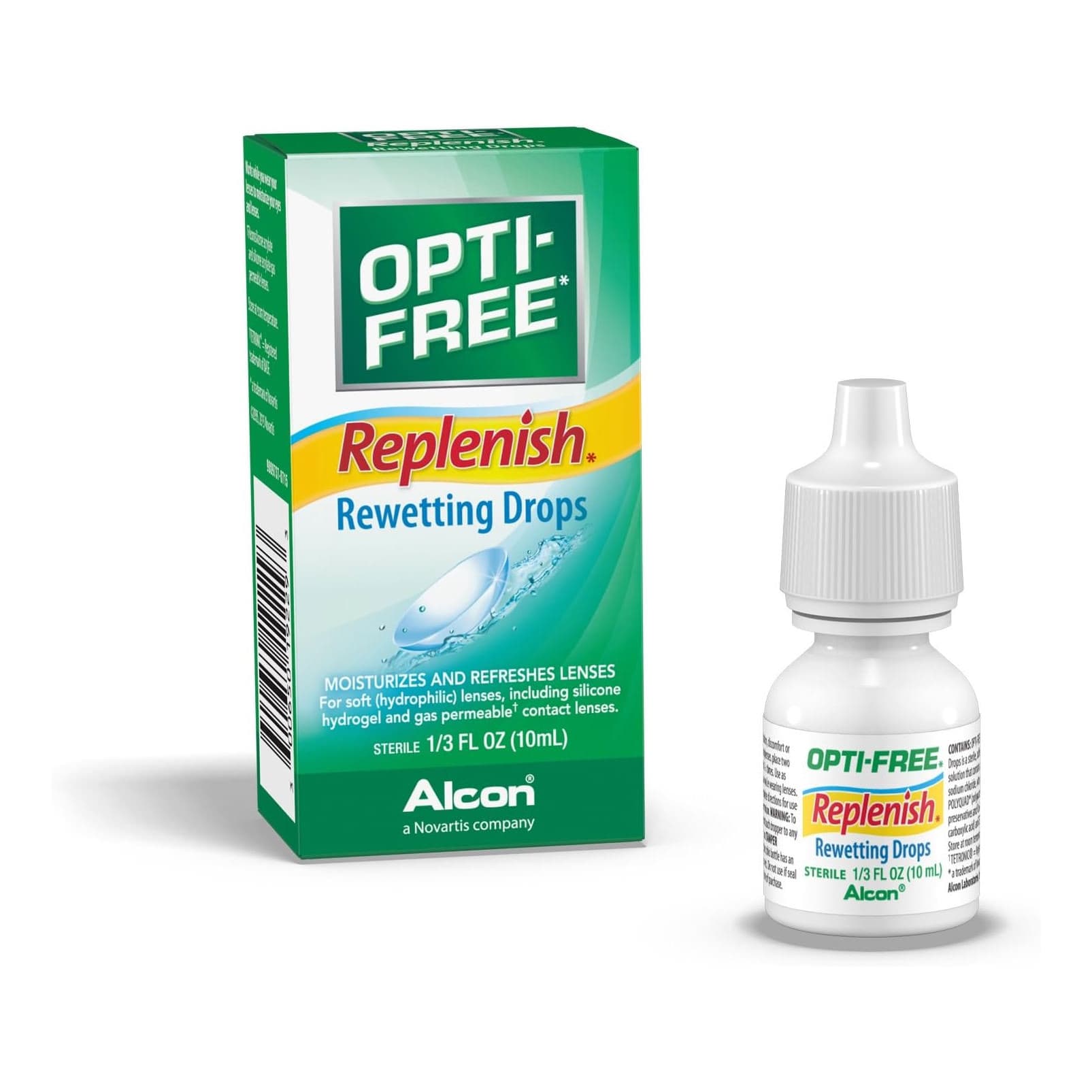 Alcon Opti-Free Replenish Rewetting Drops, 10 mL - Each - Image 1