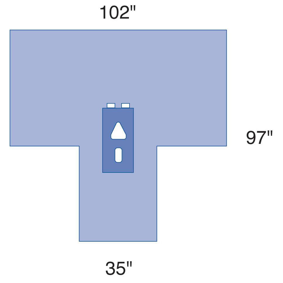 Medline Laparoscopy Drape with Gussets - Case of 20 - Image 2