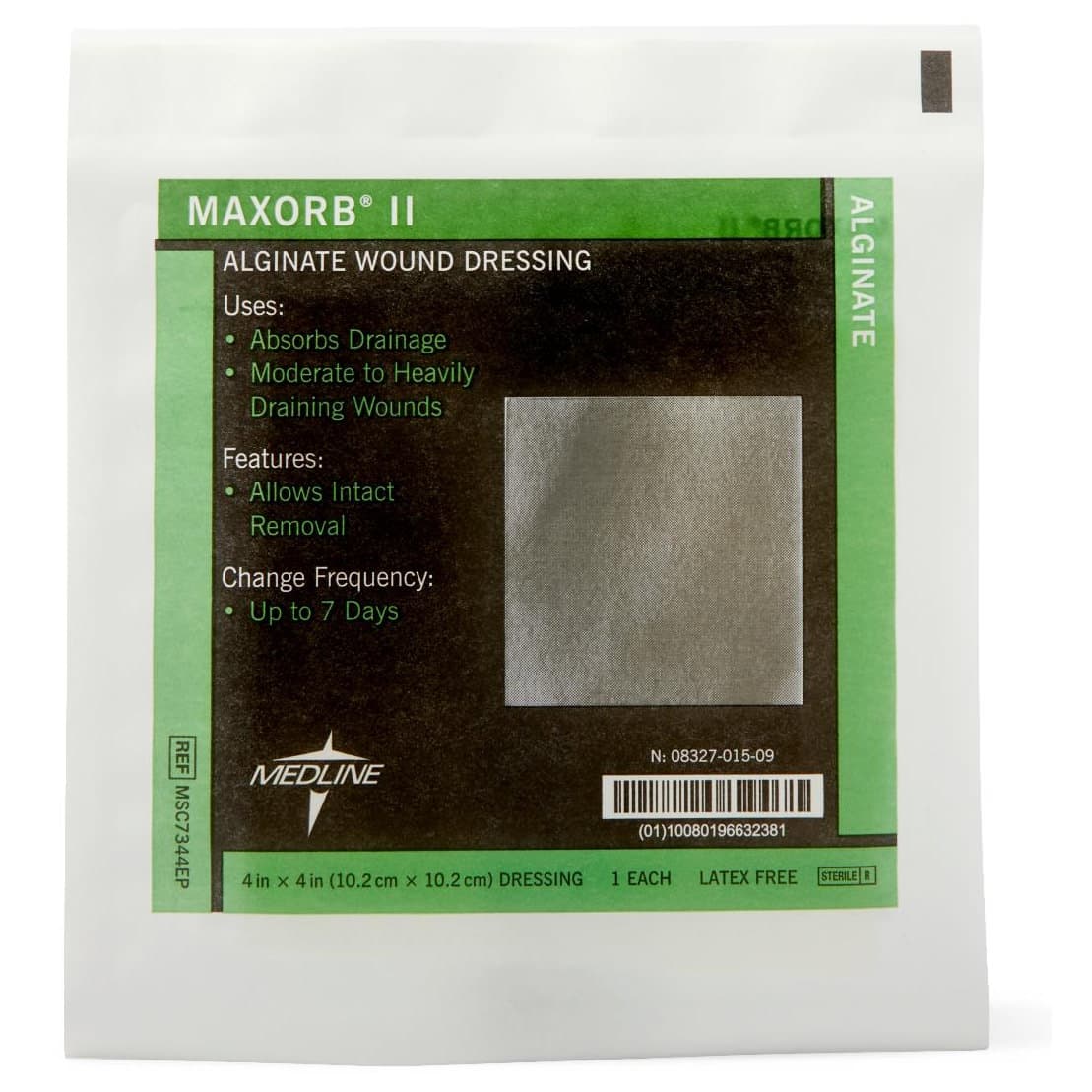 Maxorb II Alginate Wound Dressing, 4 x 4 Inch - Each - Image 1