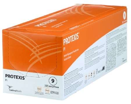 Protexis PI Surgical Glove, Powder-Free, Ivory, Size 8.5 - Case of 400 - Image 1