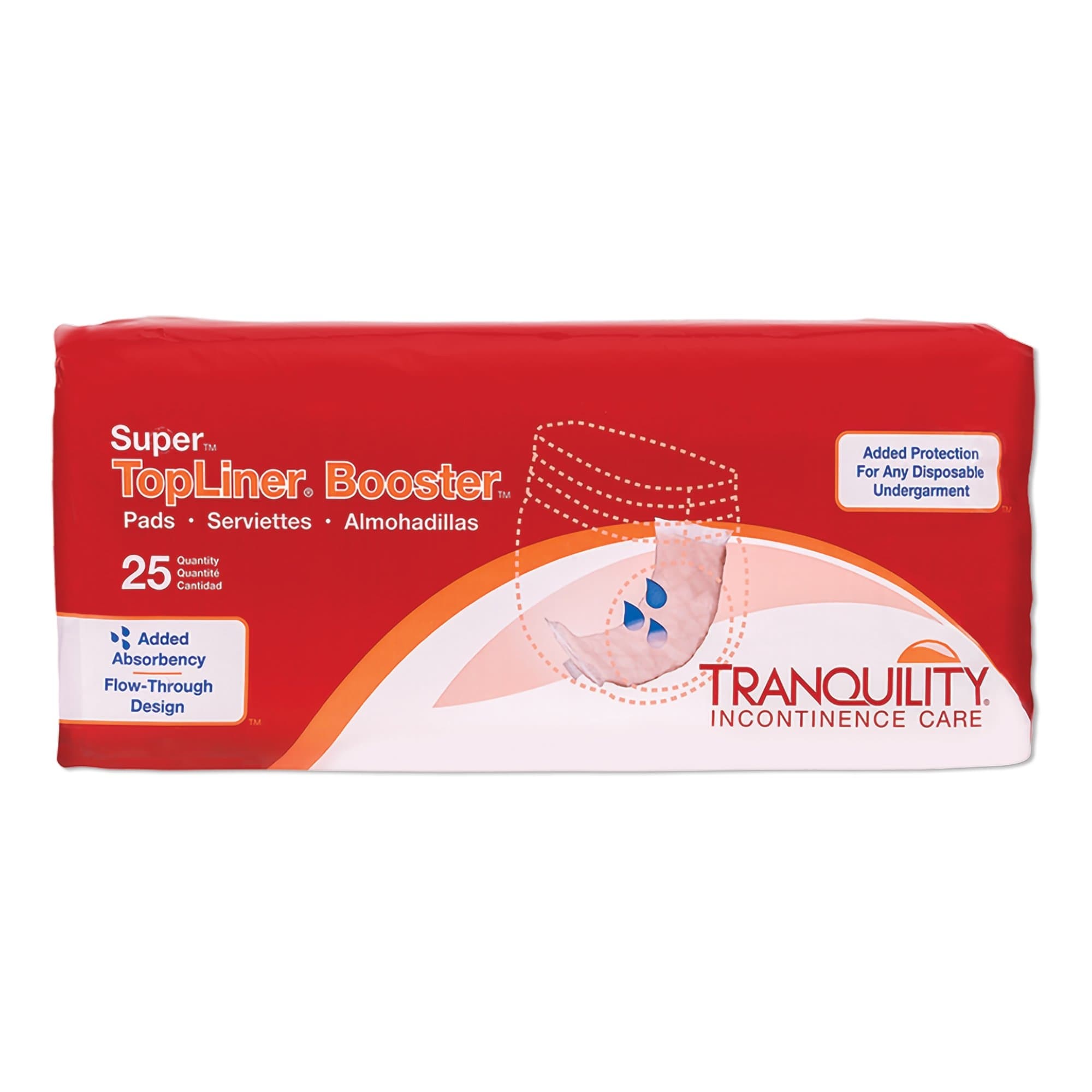 Tranquility TopLiner Booster Pads, Super - Case of 200 - Image 1