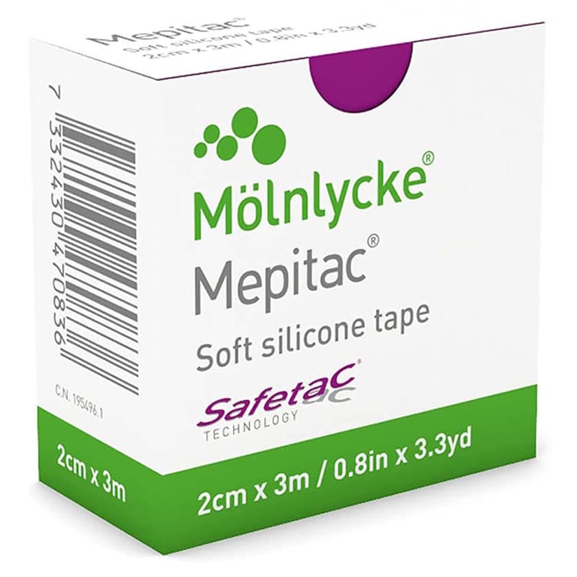 Mepitac Soft Silicone Tape, 3/4 x 118 Inch - Case of 12 - Image 1