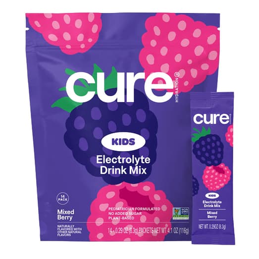 Cure Kids Electrolyte Hydration Mix, Mixed Berry, 6 ct - Each - Image 1