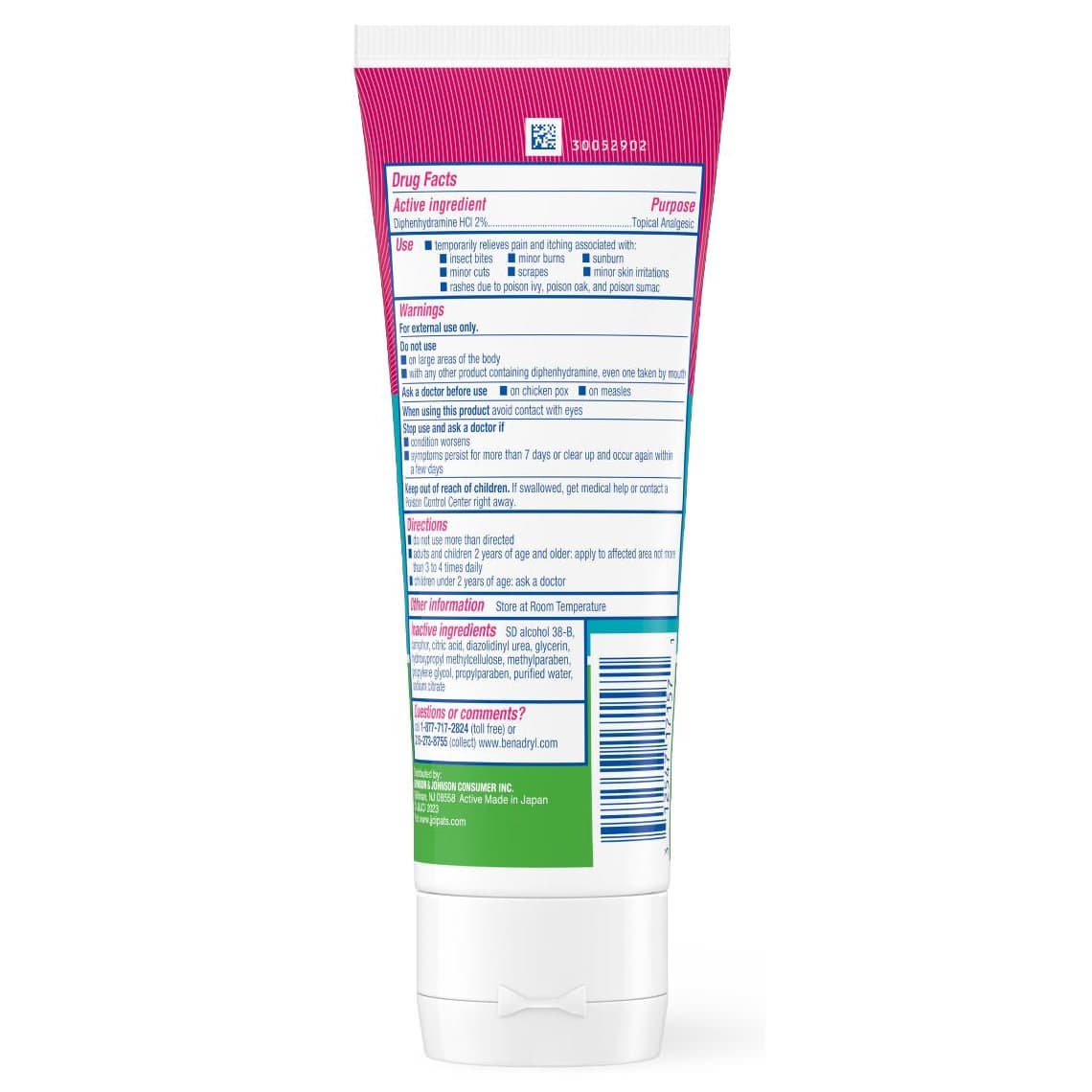 Benadryl Itch-Stopping Gel, Extra-Strength, Tube - Image 2