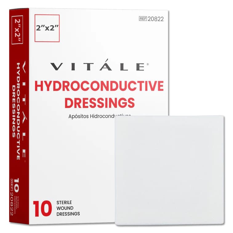 Vitale Hydroconductive Dressing, 2" x 2" - Box of 10 - Image 1