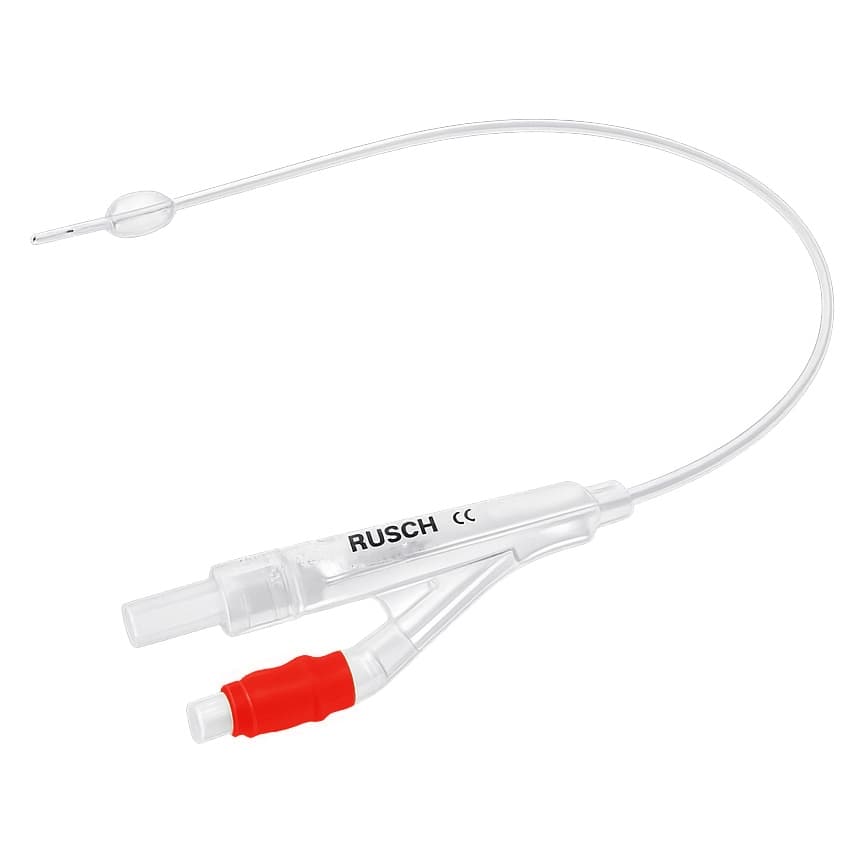 Rusch Silkomed 100% Silicone 2-Way Foley Catheter, 18 Fr, 5cc Balloon - Each - Image 1