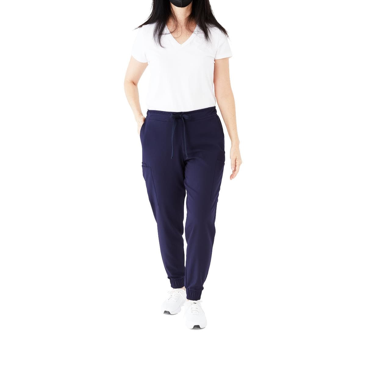 Medline First AVE Women's 7-Pocket Jogger-Style Scrub Pant, Navy, 2XSmall - Each - Image 1