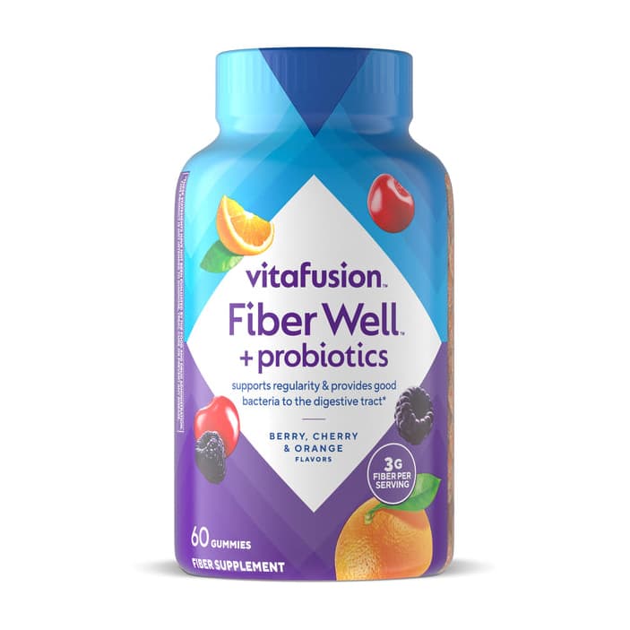 Vitafusion Probiotic + Prebiotic Gummies, Cherry Berry Citrus Rush Flavor - Image 1
