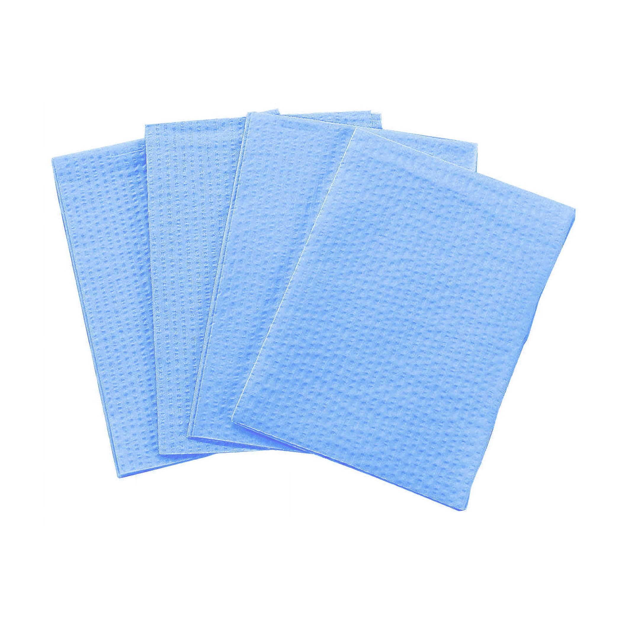 Tidi Choice Procedure Towel NonSterile, Blue, 17 W x 18 L Inch, Waffle Embossed, Non-Radiopaque - Case of 500 - Image 1