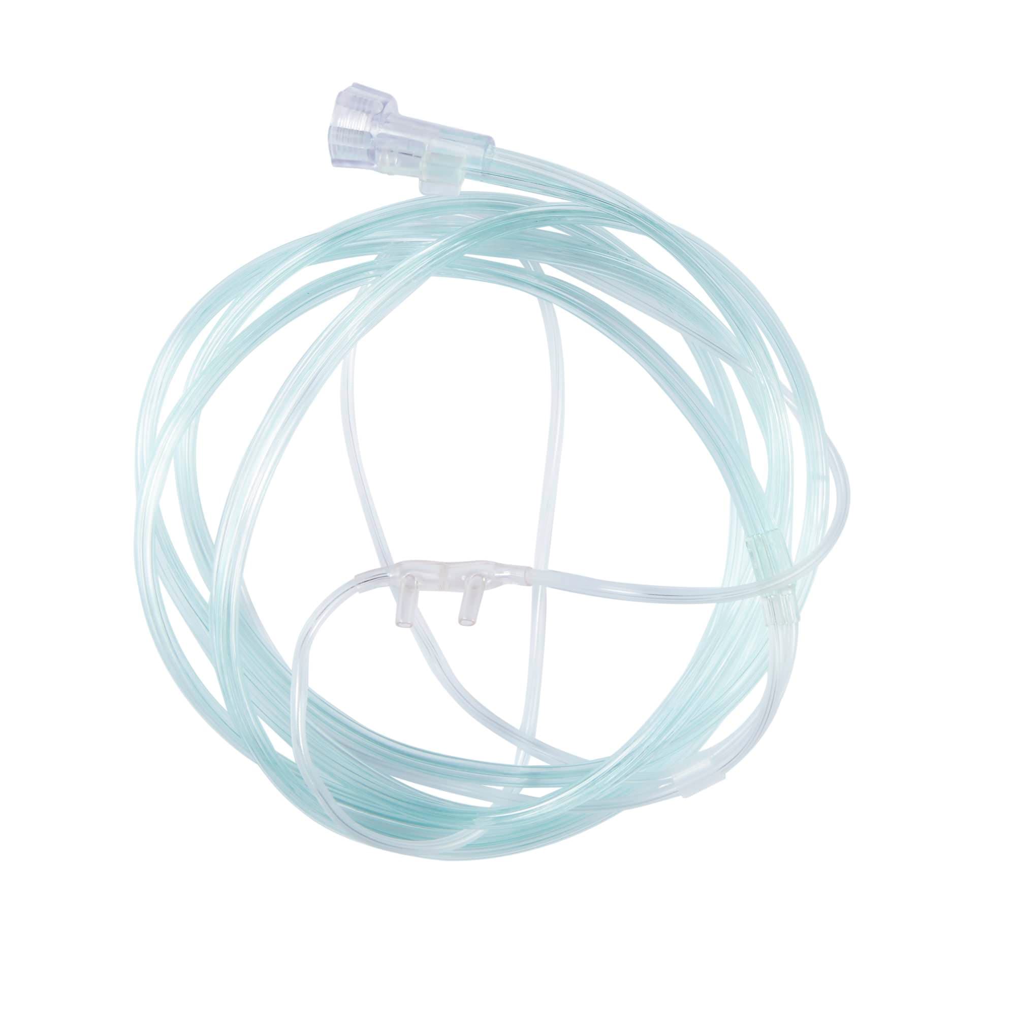 McKesson ETCO2 Nasal Sampling Cannula with O2 Delivery, Clear, Female Luer Connector, 7 Foot O2 Line - Case of 25 - Image 2