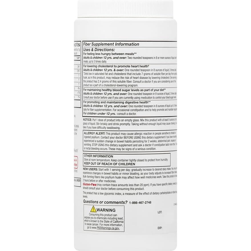 Leader Psyllium Husk Powder Daily Fiber Supplement, 13 oz - Each - Image 2
