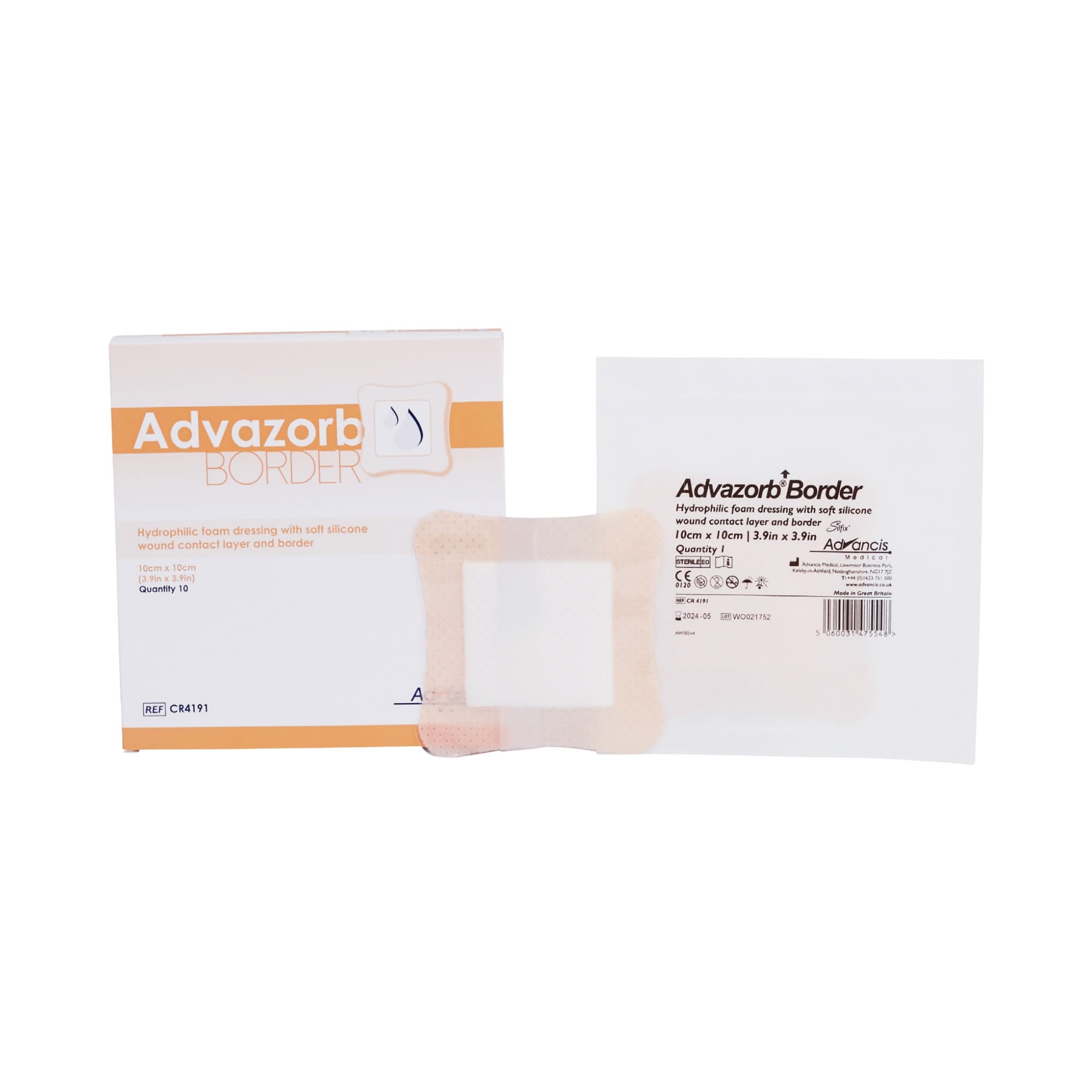Advazorb Border Hydrophilic foam dressing