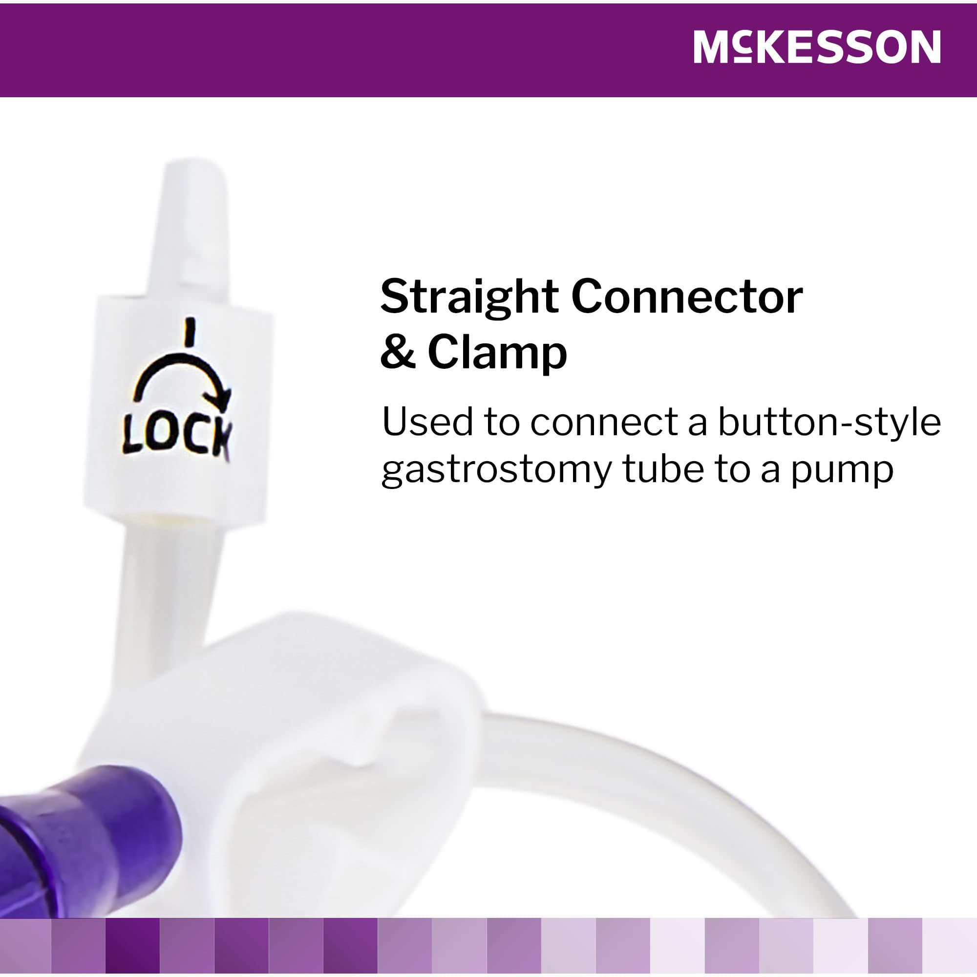 McKesson Bolus Enteral Feeding Extension Tube Set with Straight Connector, 12 Inch - Each - Image 3