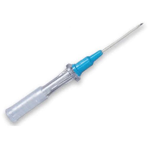 BD Angiocath Peripheral IV Catheter, Stright Hub, Blue, 22 Gauge, 1 Inch - Case of 200 - Image 1