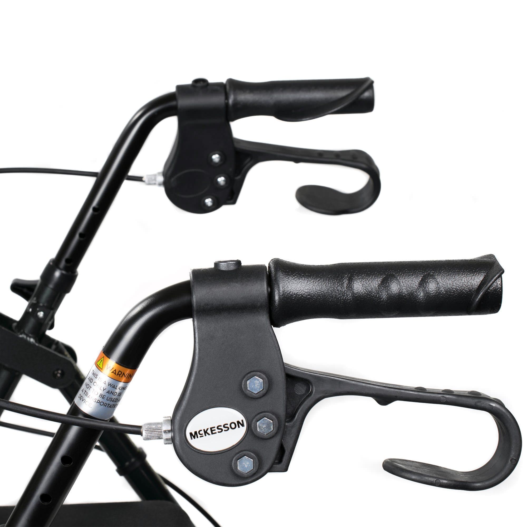 McKesson Aluminum Frame 4 Wheel Rollator - Image 3