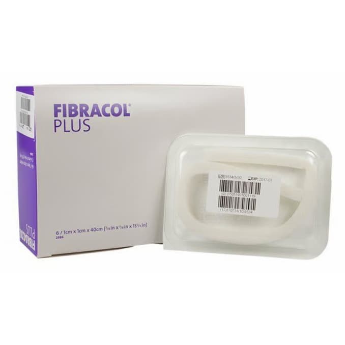 Fibracol Plus Collagen Wound Dressing with Alginate, 3/8 x 3/8 x 15-3/4 Inch - Box of 6 - Image 1