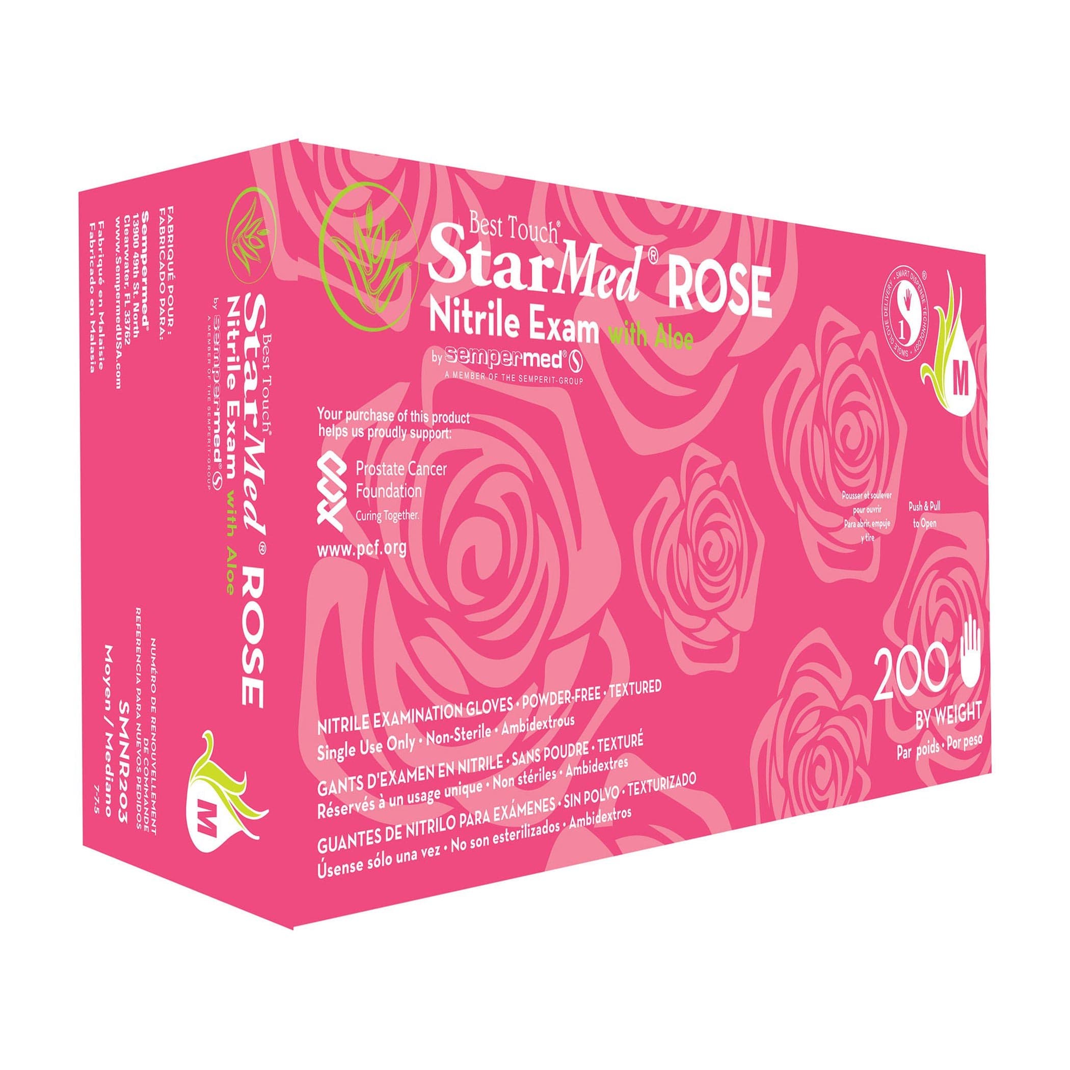 Sempermed Starmed Rose Nitrile Exam Gloves - Image 3