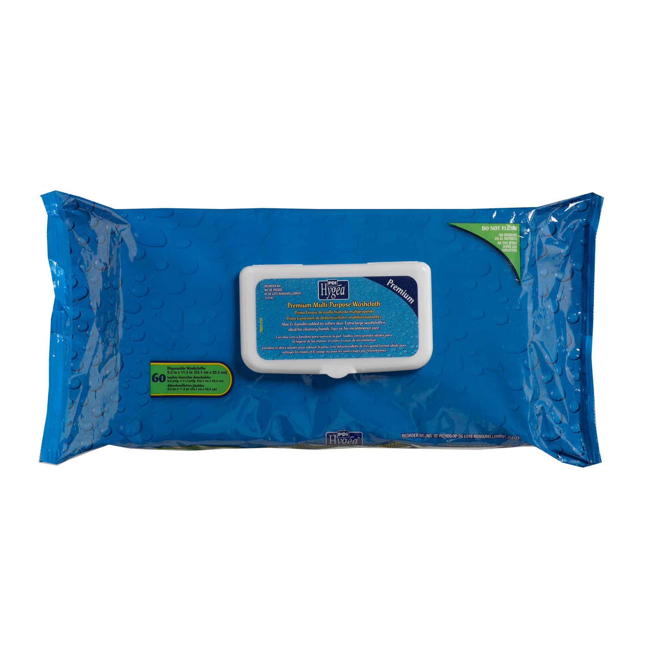 Hygea Premium Aloe and Vitamin E Personal Wipes - Case of 360 - Image 1