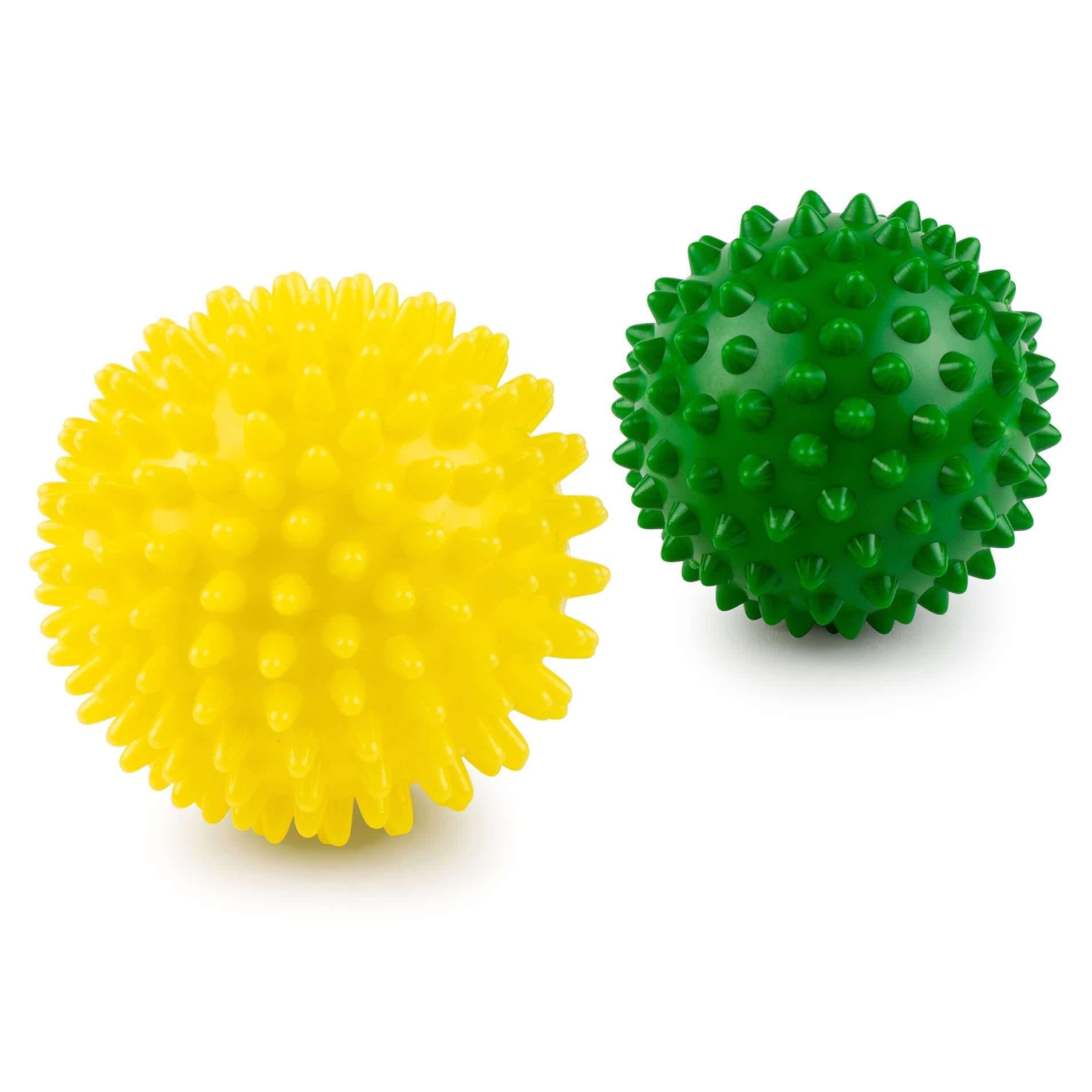 Kanjo Acupressure Foot Massager Ball, Green/Yellow - Set of 2 - Image 1