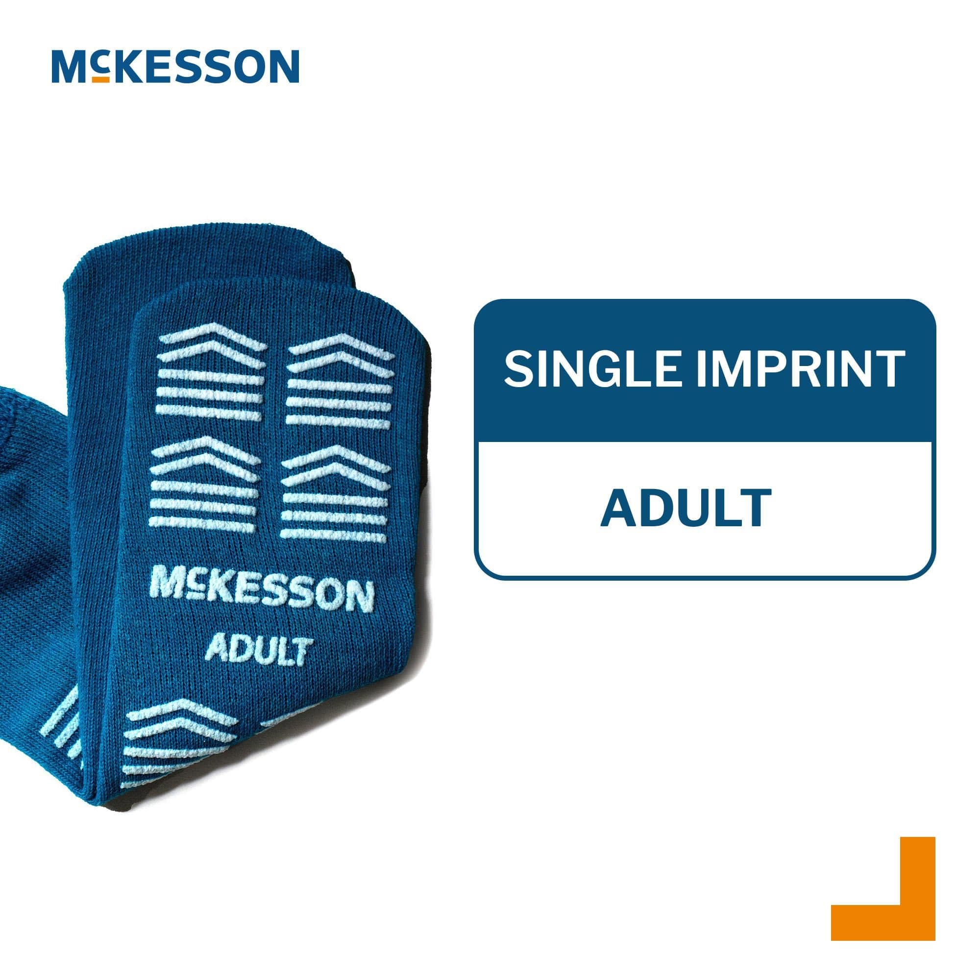 McKesson Unisex Adult Single Tread Slipper Socks - Image 3