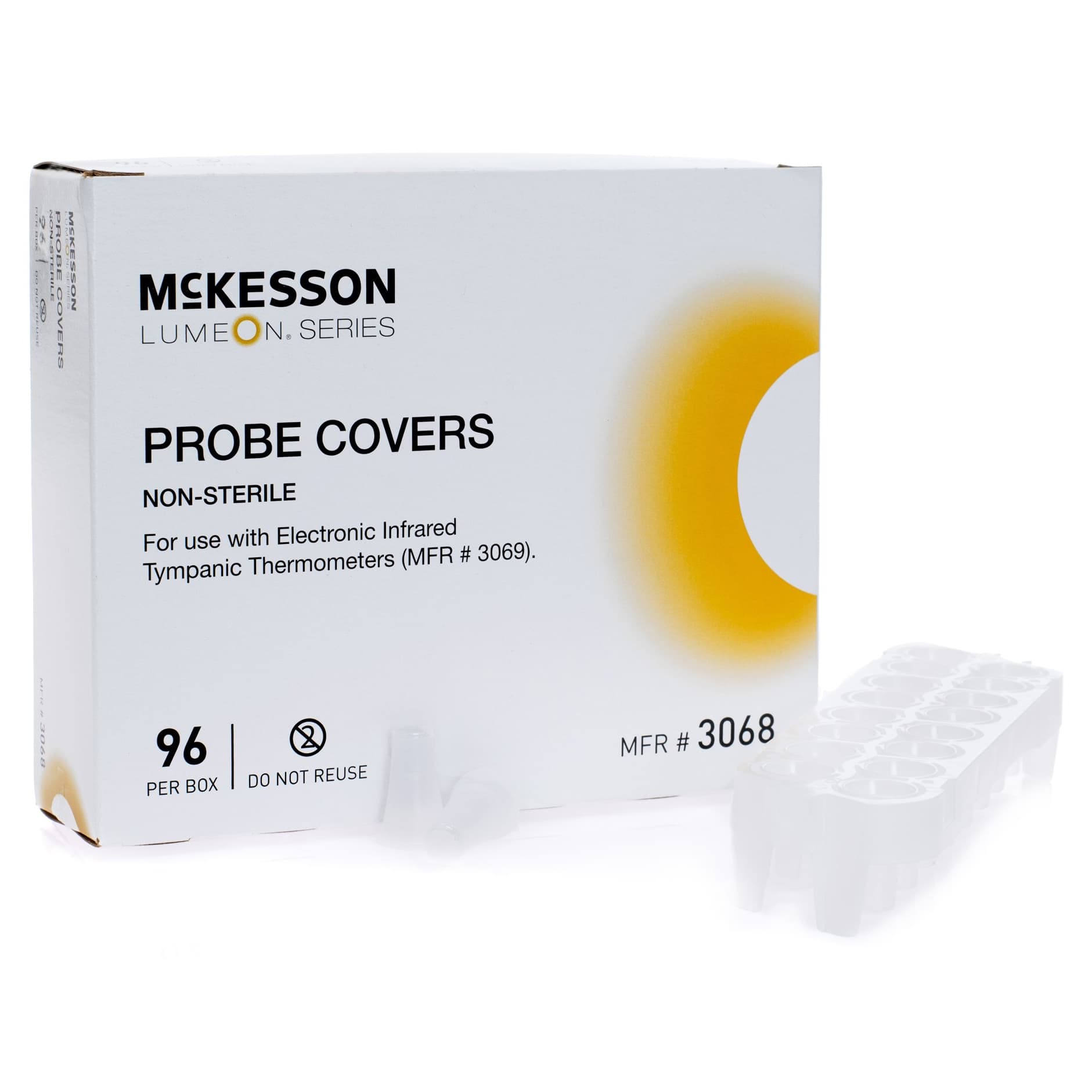 McKesson Film and Paper Electronic Tympanic Thermometer Probe Cover, 96 Disposable - Case of 2112 - Image 2