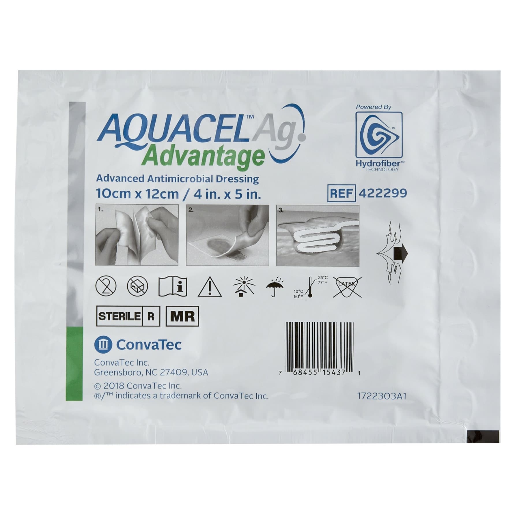 Aquacel Ag Advantage Dressing, 4 x 5 Inch Aquacel Ag Advantage Dressing, 4 x 5 Inch