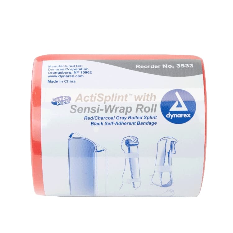 Dynarex ActiSplint Rolled Splint with Self-Adherent Sensi-Wrap Bandage - Image 2