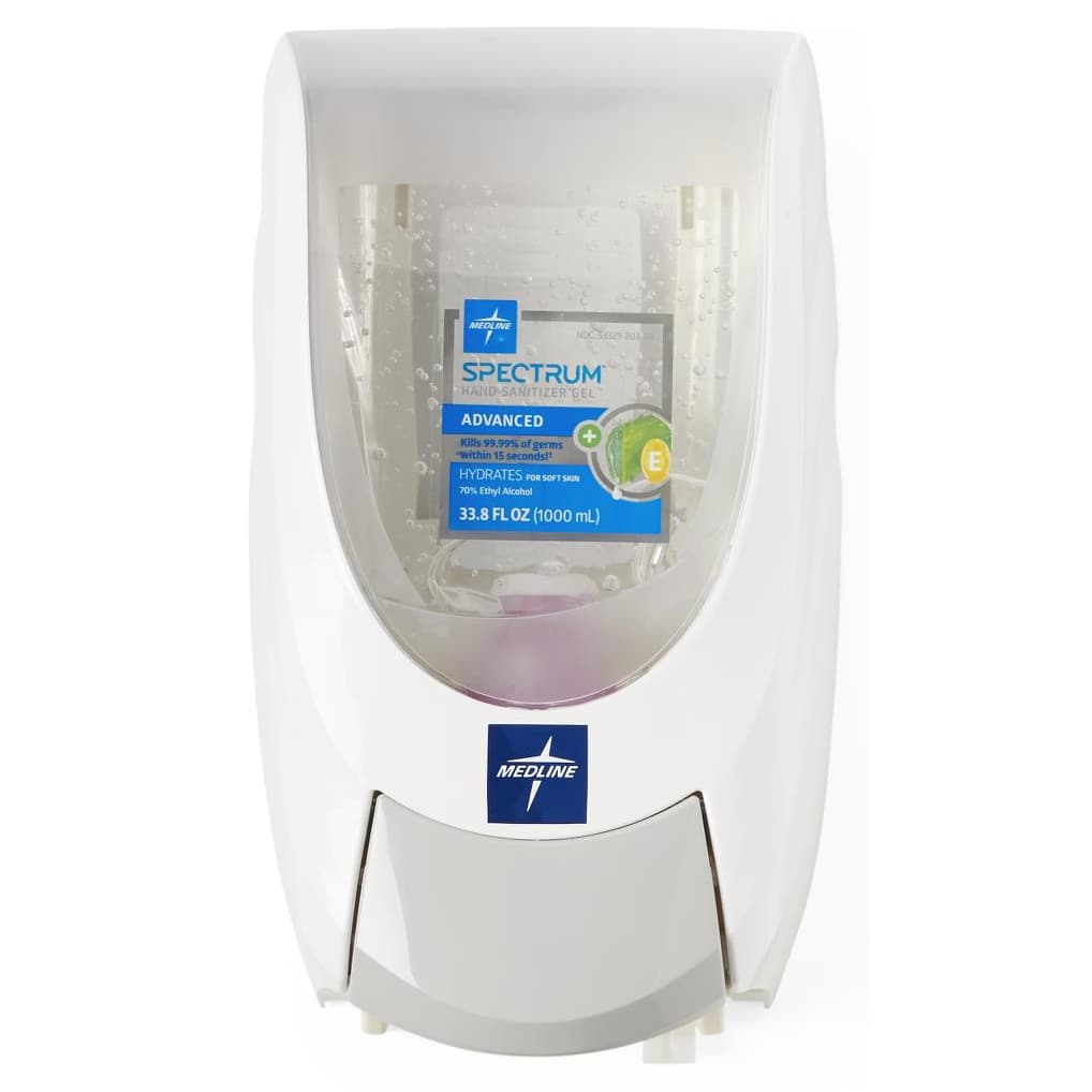 Medline Spectrum Advanced Gel Hand Sanitizer, 70% v/v Ethyl Alcohol, Refill Bottle - Image 4
