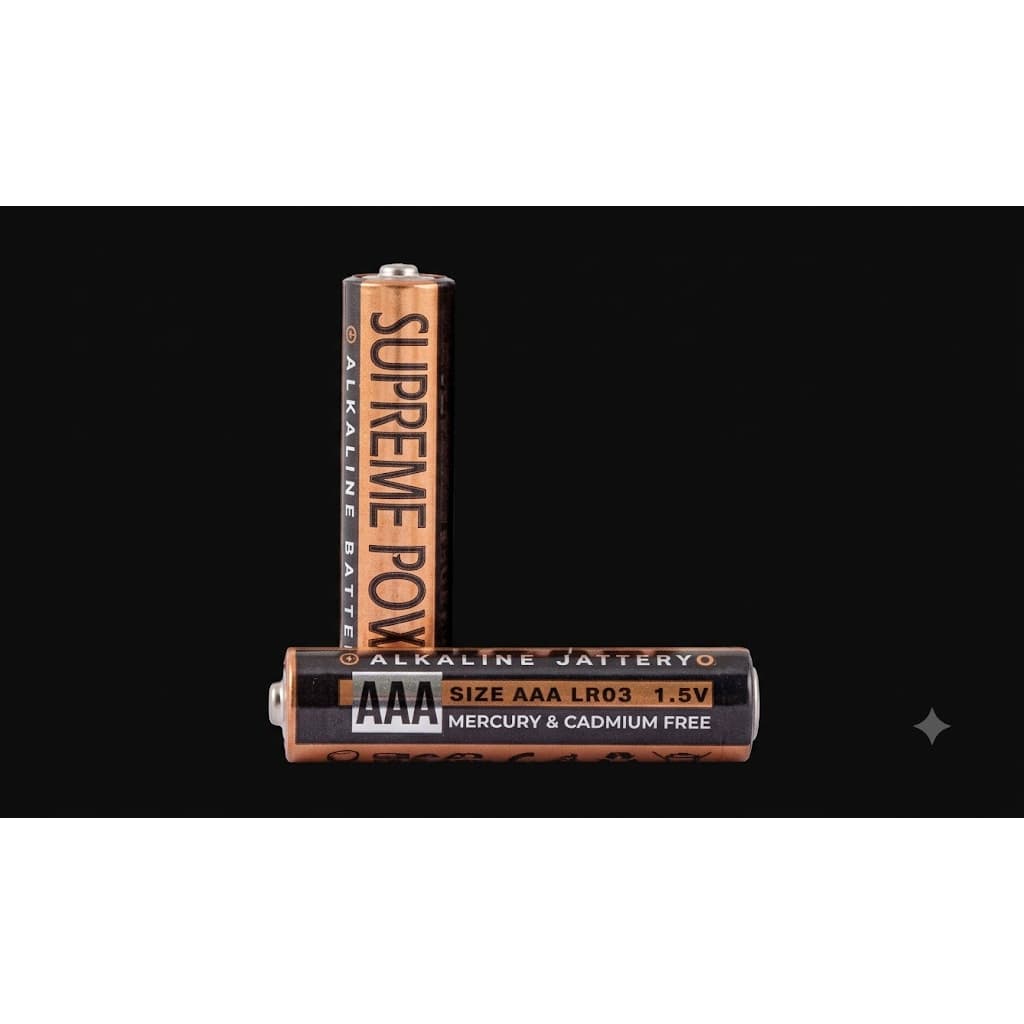 Supreme Technologies AAA Alkaline Battery, 1.5V - Package of 2 - Image 1