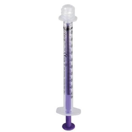 MED Alliance ISOSAF Low Dose Single O-Ring Oral Syringes, 1 mL - Box of 100 - Image 1