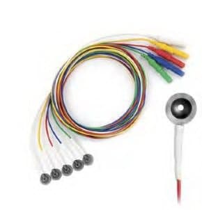 Natus Grass EEG Cup Electrode with Leadwire - Package of 10 - Image 1