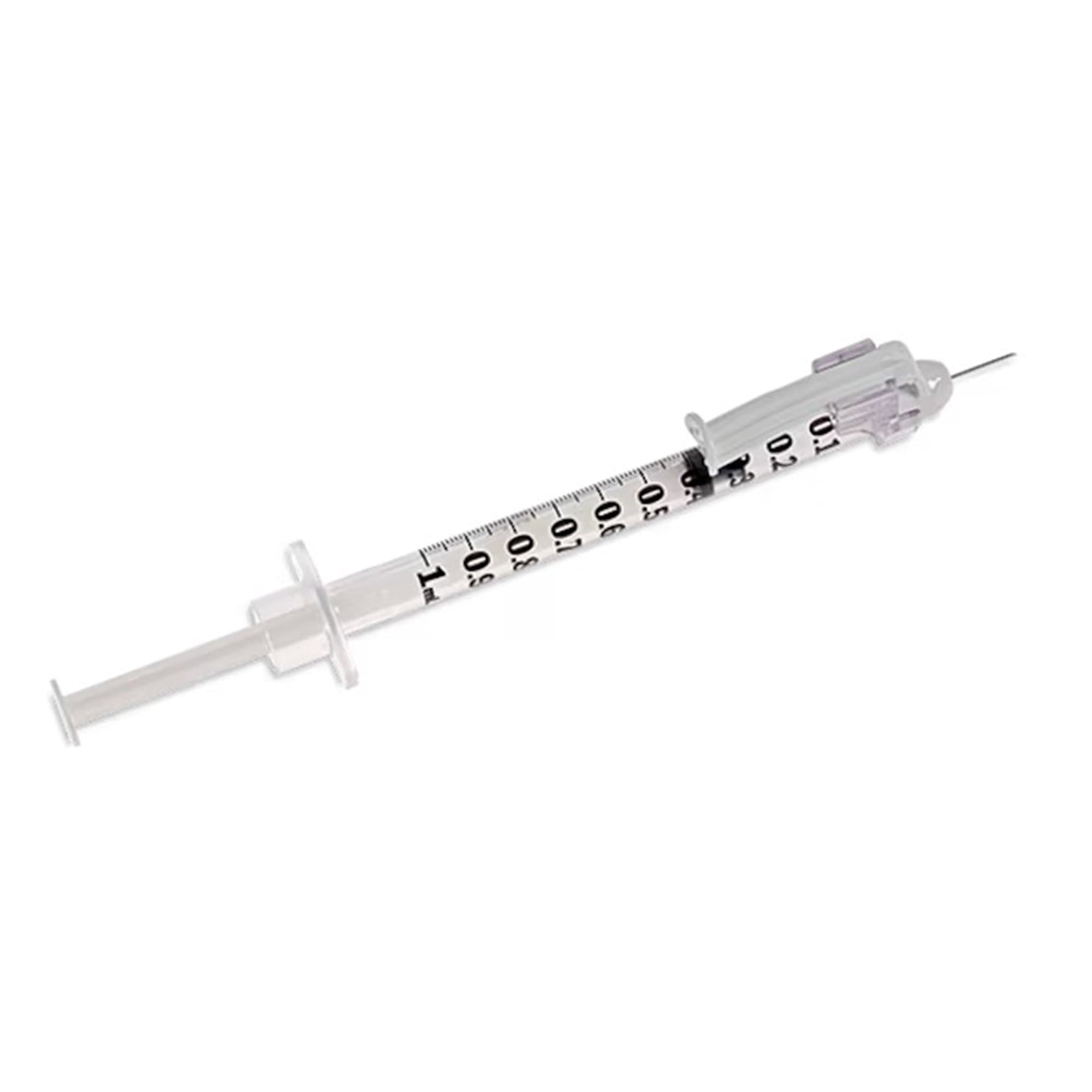 BD SafetyGlide Safety Tuberculin Syringe with Needle, 1 mL, 27G, 3/8 Inch - Box of 100 - Image 1