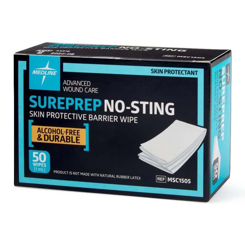 SurePrep No-Sting Skin Protective Barrier Wipes - Box of 50 - Image 2