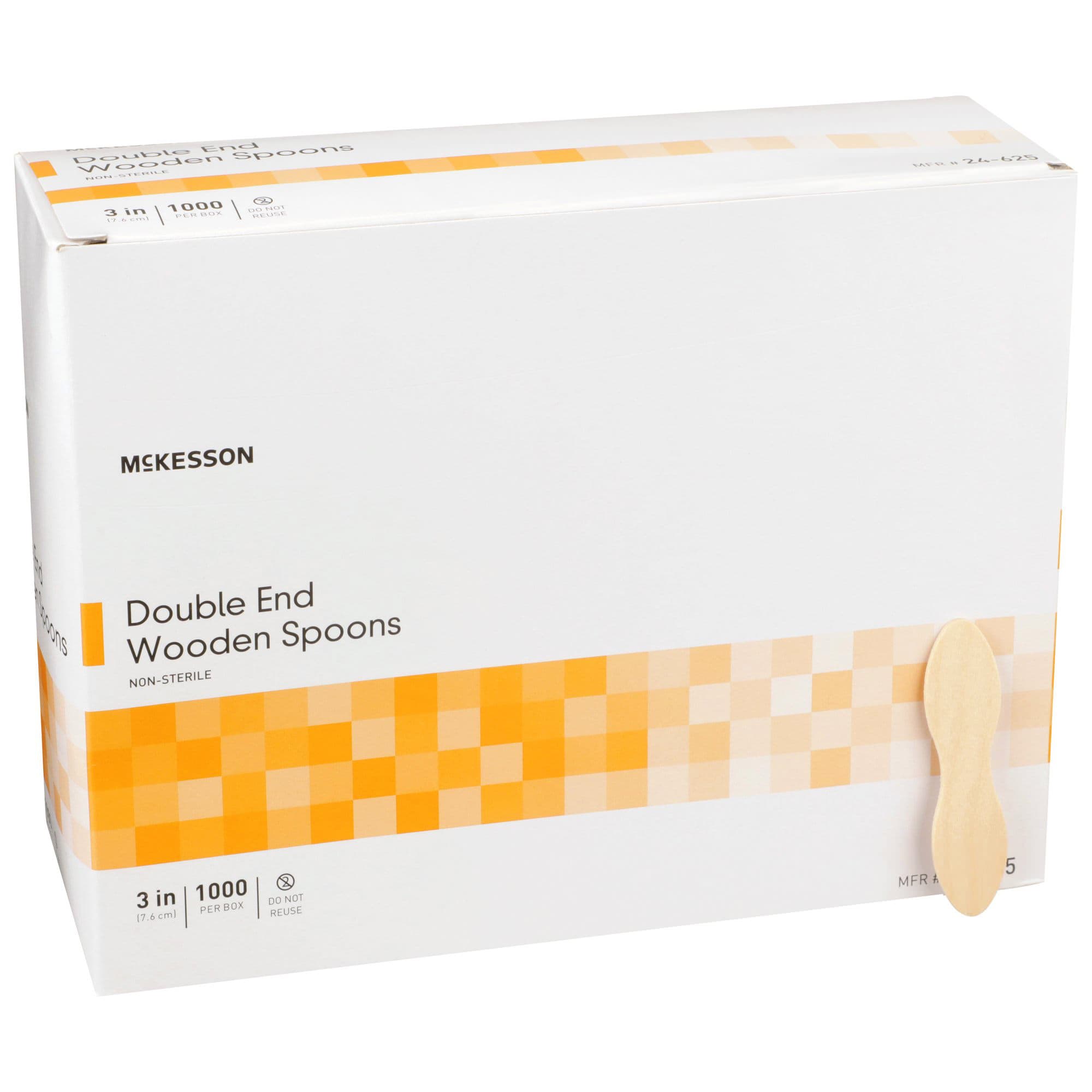 McKesson Medical Spoon Tan 3 Inch Length Disposable - Case of 10000 - Image 1