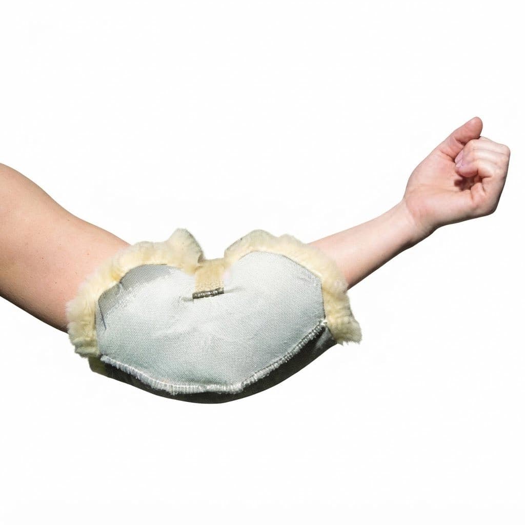 Sheepskin Ranch Sofsheep Sheepskin Elbow Protector Unisize, Beige, Velcro Fastener - Image 1