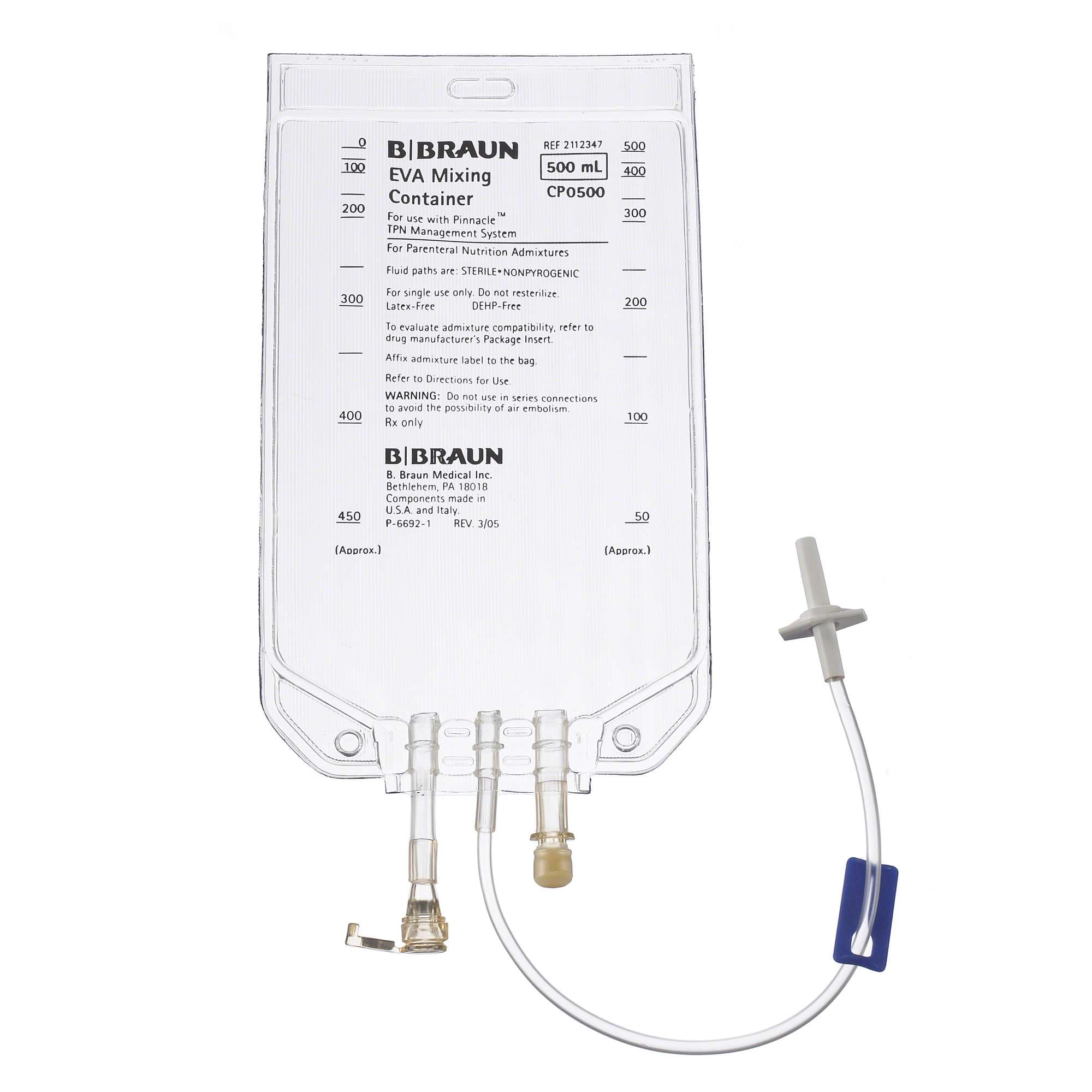 Pinnacle 3-in-1 EVA Empty Bag, 500 mL - Package of 5 - Image 1