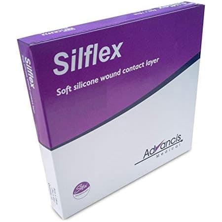 Silflex Wound Contact Layer Dressing, Silicone, 8 x 12 Inch - Box of 10 - Image 1