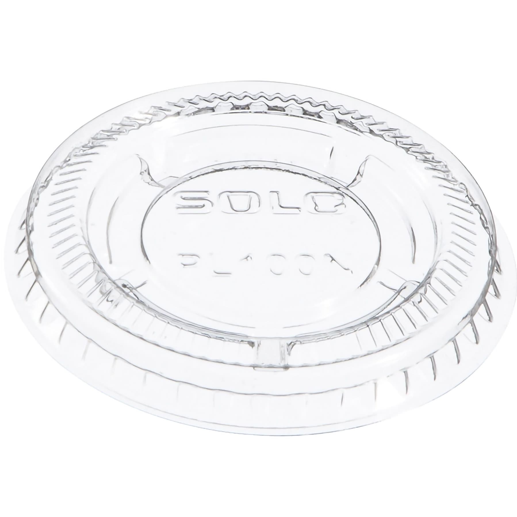 Dart Solo Clear Plastic Portion Cup Lid - Image 1