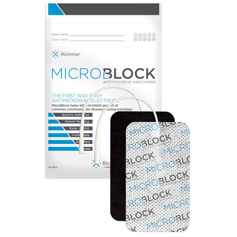 MicroBlock Cloth Electrode 3" x 5" Rectangle - Package of 2 - Image 1