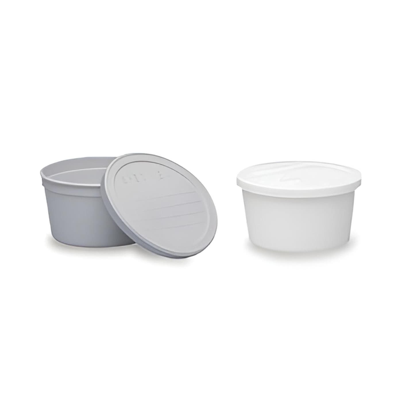 Medegen Stool Specimen Container Without Graduations, Disposable, 240 mL - Sleeve of 25 - Image 1