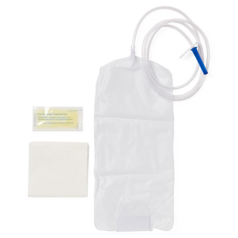 Medline Enema Bag Set with Slide Clamp, Boxed - Case of 48 - Image 1