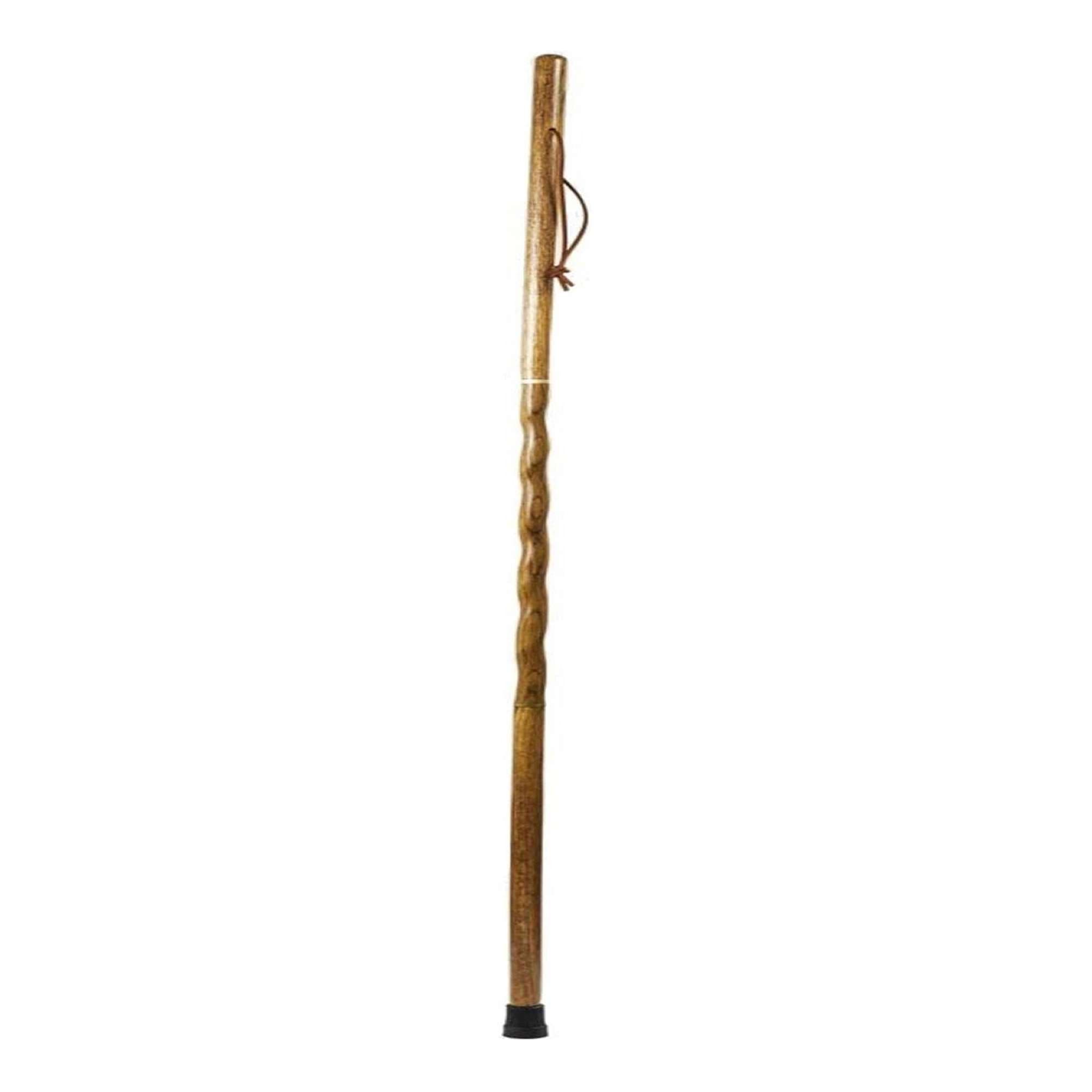 Brazos Twisted Traveller's Handcrafted Walking Stick, Tan Oak, 55" - Each - Image 1