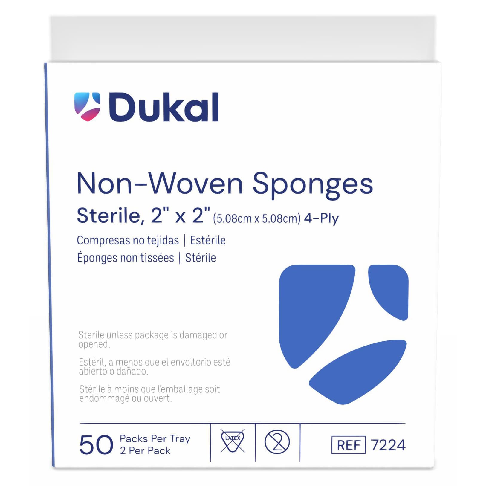 Dukal Clinisorb 4-Ply Square Nonwoven Sponge - Image 2