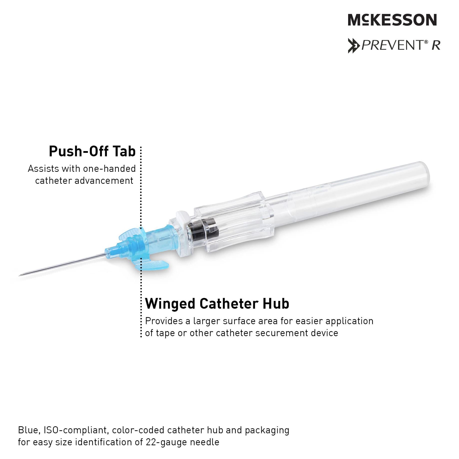 McKesson Peripheral IV Catheter with Winged Hub - Image 5