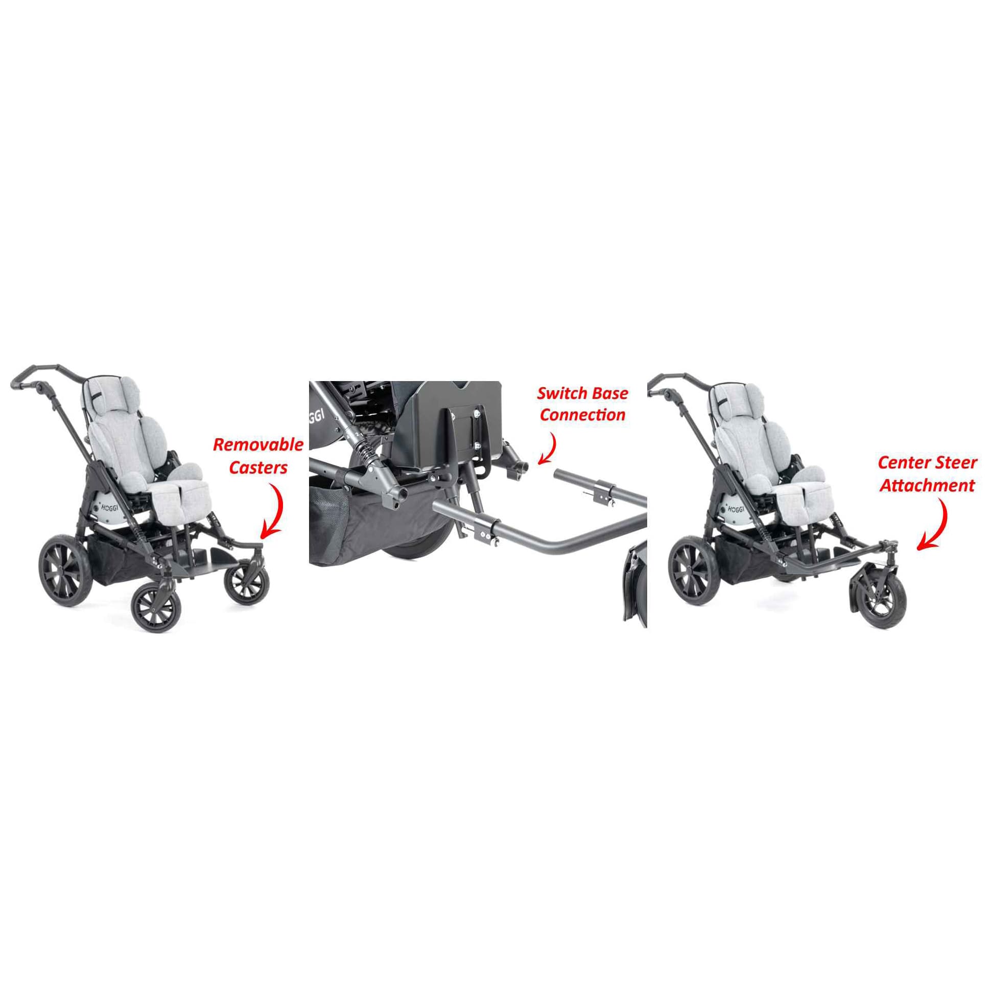 Hoggi Bingo Switch Tilt-in-Space Stroller - Convertible 4 to 3 Wheel - Image 4
