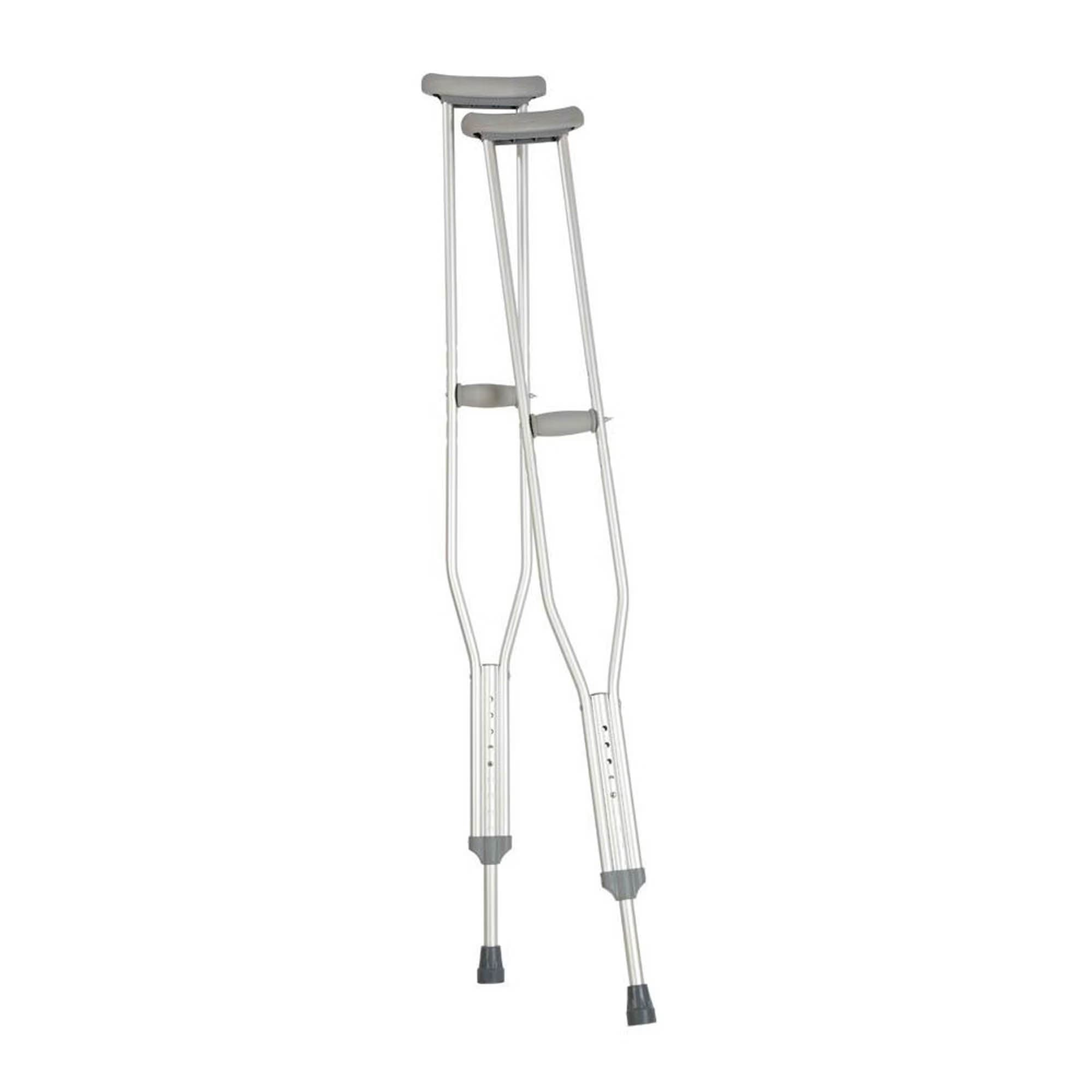 Carex Aluminum Underarm Push Button Crutch, Adult - Each - Image 1