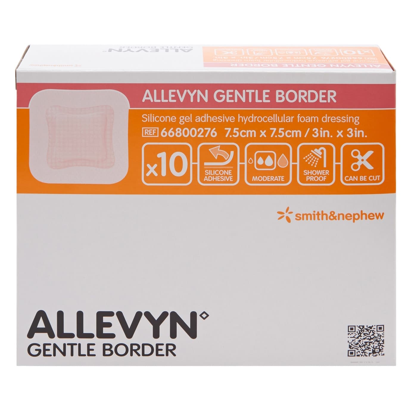 Allevyn Gentle Adhesive Hydrocellular Foam Dressing with Border - Image 1