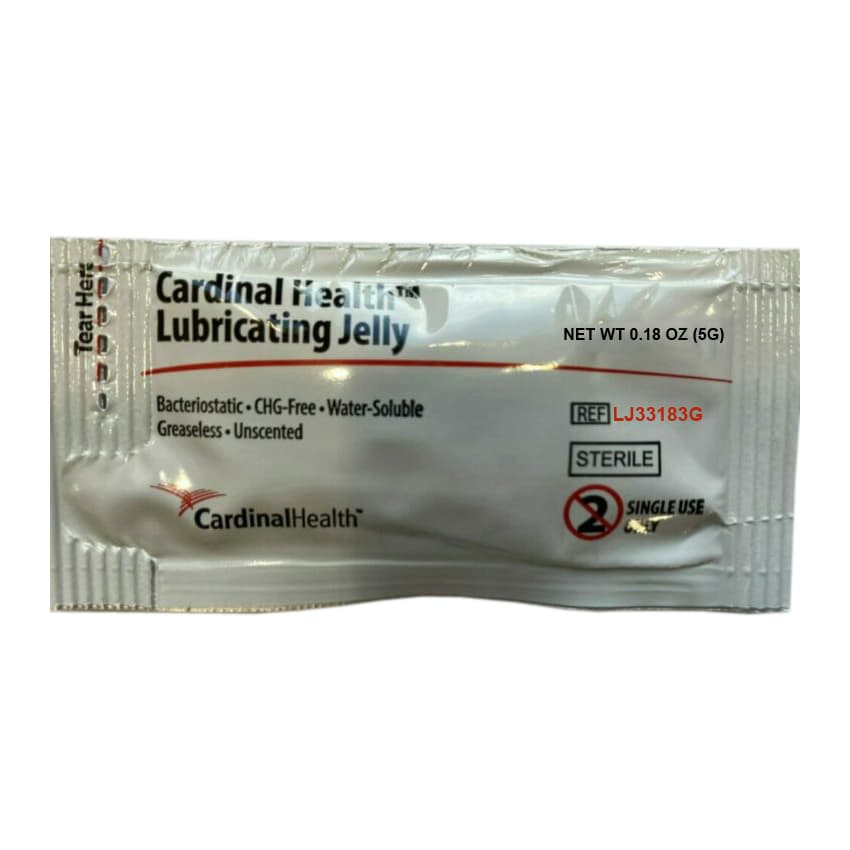 Cardinal Health Lubricating Jelly, 5 Gram, Foil Pack - Each - Image 1