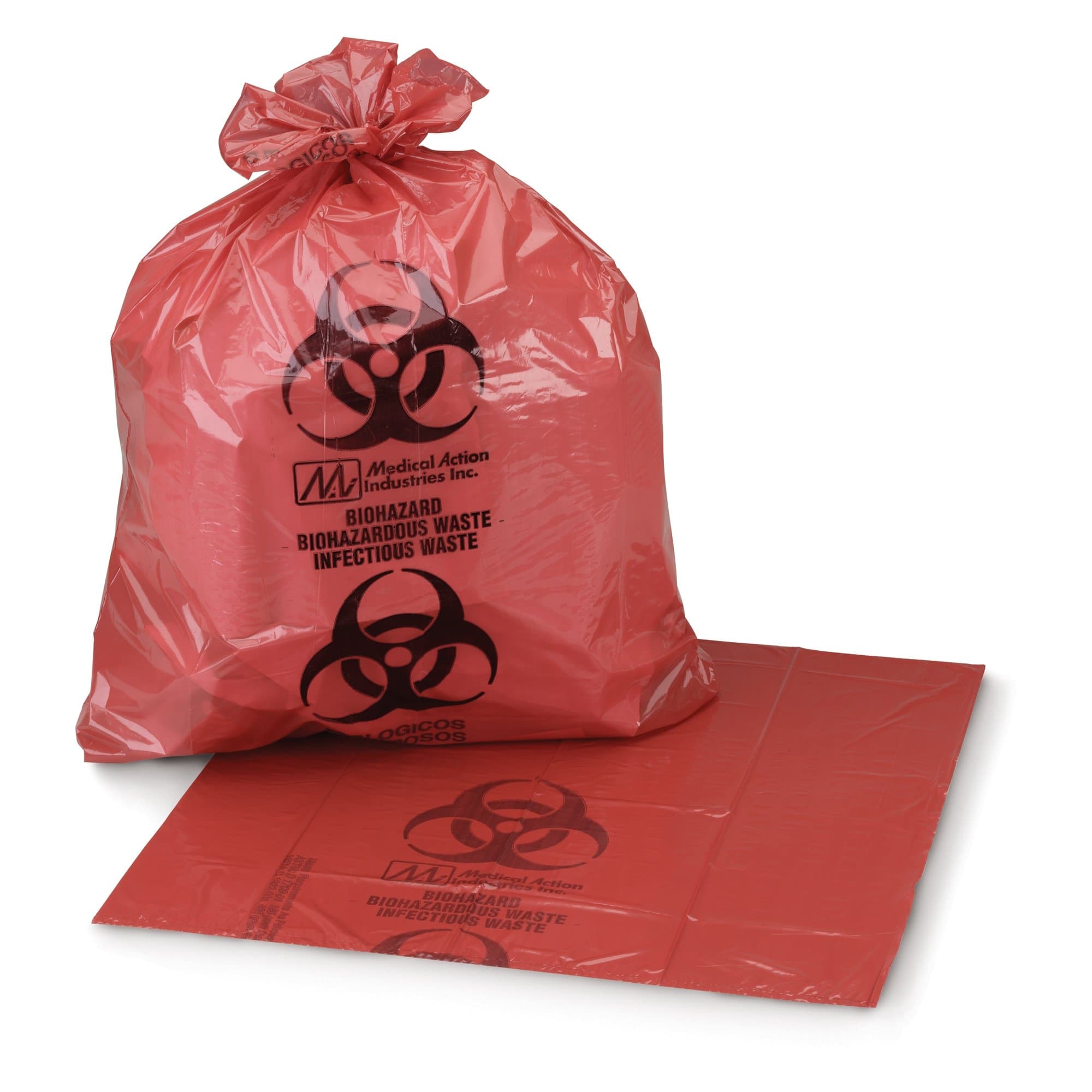 McKesson Red Infectious Waste Bag 40 to 45 gal., 40 x 46 Inch