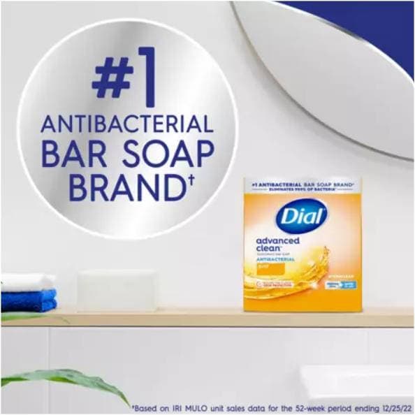 Dial Gold Advanced Clean Antibacterial Bar Soap, 4 oz - Image 3